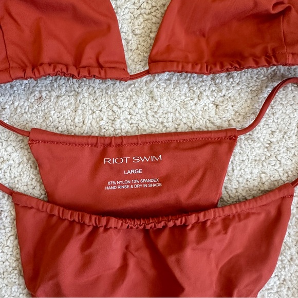 NWOT SET RIOT SWIM AMBER:  BIXI  BIKINI TOP (M), BOTTOM (L) - Picture 6 of 6